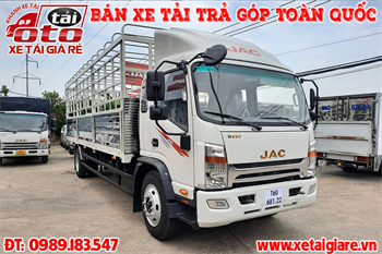 Xe Tải JAC N800 Thùng Bạt Dài7m6 | Xe Tải JAC 8T4 N800 Máy Cummin Mỹ 2021 | JAC N800 Màu Trắng